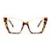 FEISEDY Fashion Cat Eye Blue Light Blocking Glasses for Women Fake Retro Eyeglasses Oversized Stylish Eyewear Frame B0240