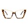 FEISEDY Fashion Cat Eye Blue Light Blocking Glasses for Women Fake Retro Eyeglasses Oversized Stylish Eyewear Frame B0240