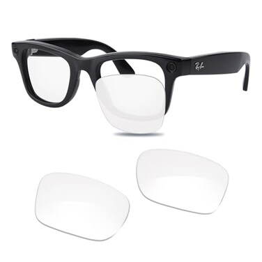 Glintbay 100 PreciseFit Replacement Sunglass Lenses for RayBan Meta Headliner RW4009 50mm Gen 2 RW4013 50mm Crystal Clear Nonpolarized UVBlocking ScratchResistantPerfect Fit
