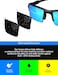 SmartVLT Stealth Black Replacement Lenses for RayBan Aviator RB3025 55mm Sunglass