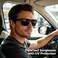 Fanshen Square Polarized Sunglasses for Men 3 Pack Lightweight UV Protection Sun Glasses for Driving Fishing Golf BlackIce BlueRed