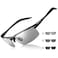 IGnaef Photochromic Sunglasses for Men Sport Wrap Around Metal Frame IF8177
