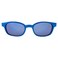 KD's KDS The Original Biker Shades By PCSUN Blue Ice Frames Blue Mirror Lenses