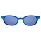 KD's KDS The Original Biker Shades By PCSUN Blue Ice Frames Blue Mirror Lenses