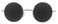 OWL Round Smoke Lens Sunglasses Silver Metal Frame