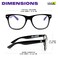 GloFX Black Frame Extreme Line Diffraction Glasses Laser Etched for Vibrant Rainbow Light Effects Flexible Durable Perfect for Raves Festivals