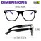 GloFX Black Frame Extreme Line Diffraction Glasses Laser Etched for Vibrant Rainbow Light Effects Flexible Durable Perfect for Raves Festivals