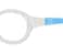 SAFILO Safilo Unisex Kids SA00010176 Crystal Blue White Oval 36 mm prescription Frames