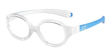 SAFILO Safilo Unisex Kids SA00010176 Crystal Blue White Oval 36 mm prescription Frames
