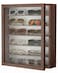 TJ.MOREE TJMOREE Sunglasses Organizer Storage Wall Mounted 13 x 156 inches Eyewear Display Case 6 Tier Rustic Wood Eyeglasses Holder Large Glasses Storage Box Brown
