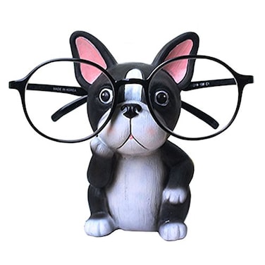 Sugarplus Puppy Dog Glasses Holder Stand Eyeglass Retainers Sunglasses Display Cute Animal Design Decoration Bulldog