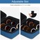 Bukere Travel Sunglasses Organizer Case Adjustable Slot For Multiple Pairs Portable Eyeglasses Storage Box for Men Women