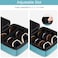 Bukere Travel Sunglasses Organizer Case Adjustable Slot For Multiple Pairs Portable Eyeglasses Storage Box for Men Women