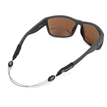 Pilotfish No Tail Adjustable Eyewear Retainer Cable Strap Sunglasses Eyeglasses Glasses 16 Inch Gunmetal Gray