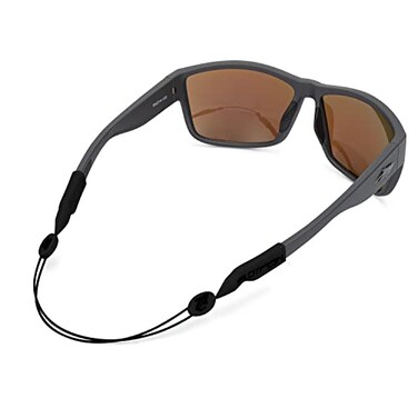 Pilotfish No Tail Adjustable Eyewear Retainer Cable Strap Sunglasses Eyeglasses Glasses 16 Inch Tactical Black