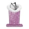FINTIE Plush Lined Eyeglasses Holder Glasses Stand Case Antiscratch Glasses Storage Organizer for Desk Nightstand Office Glittering Purple
