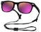 COOLSOME Kids Flexible Polarized Sunglasses for Boys Girls Age 310 with Straps Pink Lens Black Frame