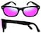 COOLSOME Kids Flexible Polarized Sunglasses for Boys Girls Age 310 with Straps Pink Lens Black Frame