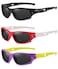 DYLB 3 Pack Flexible Kids Polarized Sunglasses For Boys Girls With Strap Sport Sunglasses for Children Age 310