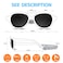 RIVBOS Baby Aviator Wrap Polarized UV400 Sunglasses Soft Frame with Secure Strap for ToddlerInfant and Newborn 018 Months BlackGrey Lens RBK068