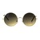 SA106 Kids Child Size Hippie Round Circle Lens Tie Dye Gradient Metal Sunglasses brown