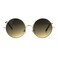 SA106 Kids Child Size Hippie Round Circle Lens Tie Dye Gradient Metal Sunglasses brown
