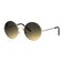 SA106 Kids Child Size Hippie Round Circle Lens Tie Dye Gradient Metal Sunglasses brown