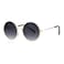 SA106 Kids Child Size Hippie Round Circle Lens Tie Dye Gradient Metal Sunglasses smoke