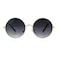 SA106 Kids Child Size Hippie Round Circle Lens Tie Dye Gradient Metal Sunglasses smoke