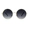 SA106 Kids Child Size Hippie Round Circle Lens Tie Dye Gradient Metal Sunglasses smoke