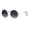 SA106 Kids Child Size Hippie Round Circle Lens Tie Dye Gradient Metal Sunglasses smoke