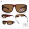 SA106 ToddlerSmall Kids Polarized Antiglare 48mm Fit Over OTG Sunglasses Brown
