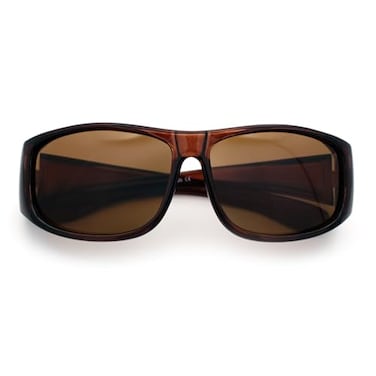 SA106 ToddlerSmall Kids Polarized Antiglare 48mm Fit Over OTG Sunglasses Brown