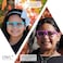 OWL 3 Pairs Kids Clear Lens Sunglasses Flower Red Turquoise Purple