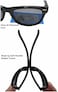 COOLSOME Kids Flexible Polarized Sunglasses for Boys Girls Age 310 with Straps Black