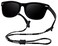COOLSOME Kids Flexible Polarized Sunglasses for Boys Girls Age 310 with Straps Black