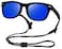 COOLSOME Kids Flexible Polarized Sunglasses for Boys Girls Age 310 with Straps Mirror Lens Black Frame