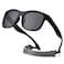 HJSTES Polarized Baby Sunglasses for Toddler Boys Girls TPEE Flexible Frame with Strap for Infant Age 03Square Black