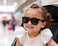 HJSTES Polarized Baby Sunglasses for Toddler Boys Girls TPEE Flexible Frame with Strap for Infant Age 03Square Black