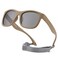 HJSTES Polarized Baby Sunglasses for Toddler Boys Girls TPEE Flexible Frame with Strap for Infant Age 03Square Brown