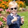 HJSTES Polarized Baby Sunglasses for Toddler Boys Girls TPEE Flexible Frame with Strap for Infant Age 03Square Brown