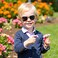 HJSTES Polarized Baby Sunglasses for Toddler Boys Girls TPEE Flexible Frame with Strap for Infant Age 03Square Brown