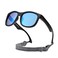 Hycredi Flexible Polarized Sunglasses with Strap for Baby Age 02 Years BlackMirrored Blue