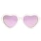 Hycredi Heart Shaped Baby Sunglasses with Strap Adjustable Polarized Shades for Newborn Infant Age 024 Months WhiteSilver Mirrored