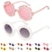 Mdvora 2 Pack Round Flower Sunglasses Set Outdoor Kids Sunglasses KitSet A 2pcs