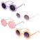 Mdvora 4 Pack Round Flower Sunglasses Set Outdoor Kids Sunglasses KitSet C 4pcs