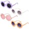 Mdvora 4 Pack Round Flower Sunglasses Set Outdoor Kids Sunglasses KitSet C 4pcs