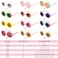 Mdvora 8 Pack Round Flower Sunglasses Set Outdoor Kids Sunglasses KitSet E 8pcs