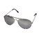 NEON NATION Unisex Kid Sized Aviator Sunglasses wSilver Mirror Lens Silver