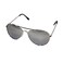 NEON NATION Unisex Kid Sized Aviator Sunglasses wSilver Mirror Lens Silver
